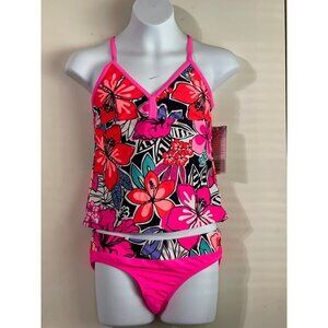 NWT Girls ZeroXposur2-Piece Bathing Suit Style #K38306 Size 14